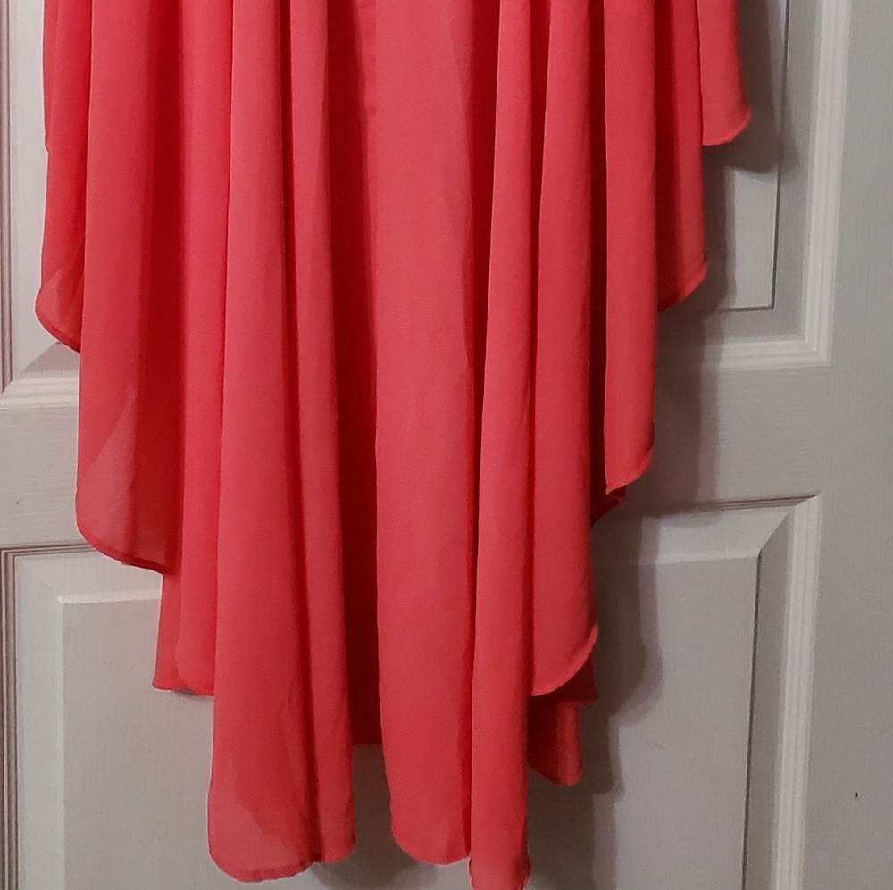 Pink Hi Lo Womans Top - Picture 4 of 6